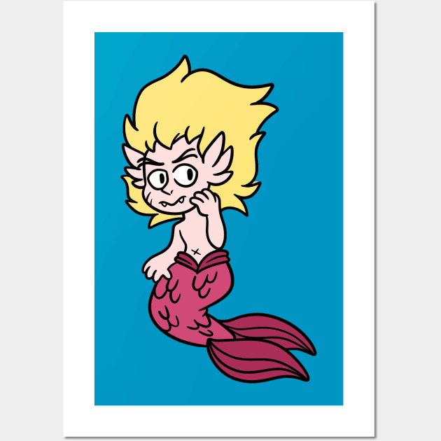 Merman Wall Art by Get A Klu Comics